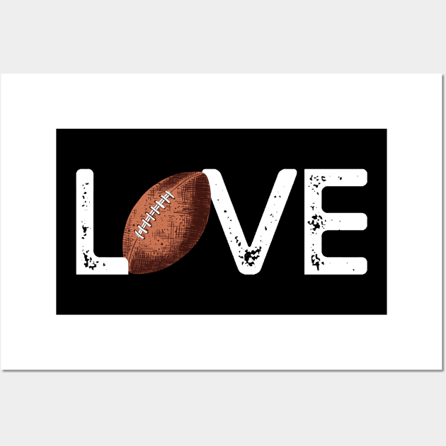 Football Love Gift Football LoversFottball Players Gift Wall Art by mommyshirts